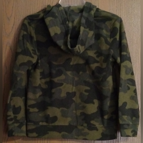 Old Navy Fleece Camo Hoodie size L (10-12)     6-024 - Picture 4 of 4